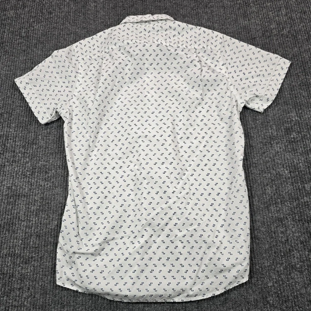 Rodd & Gunn‎ Shirt Mens Small White Graphic Print Sports Fit Short Sleeve Cotton - Picture 2 of 7